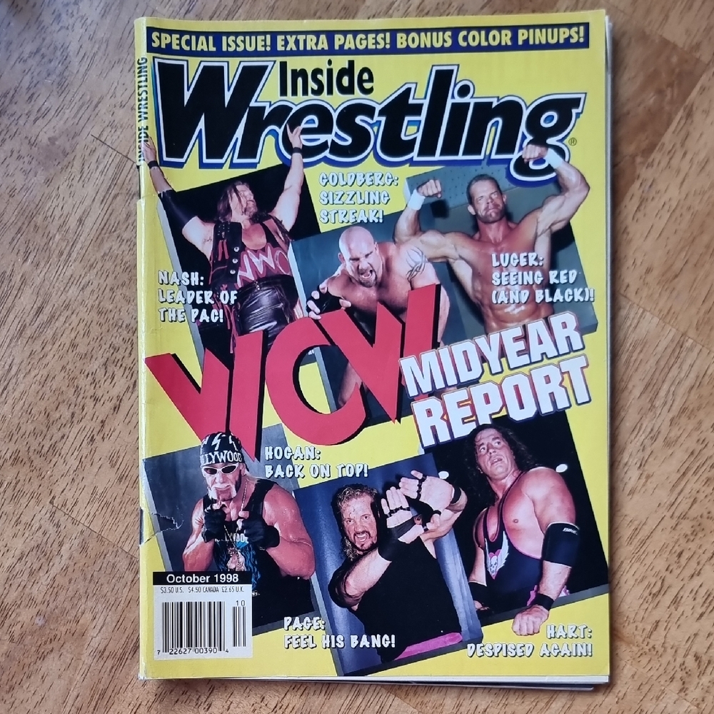 Inside Wrestling Magazine October 1998 Special Issue Extra Pages